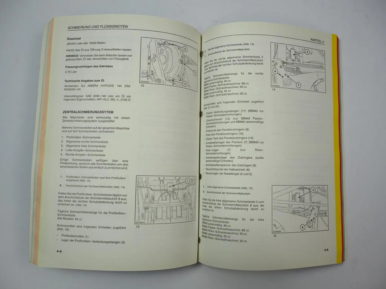 New Holland BB 940 960 Ballenpresse Betriebsanleitung Bedienung 1999