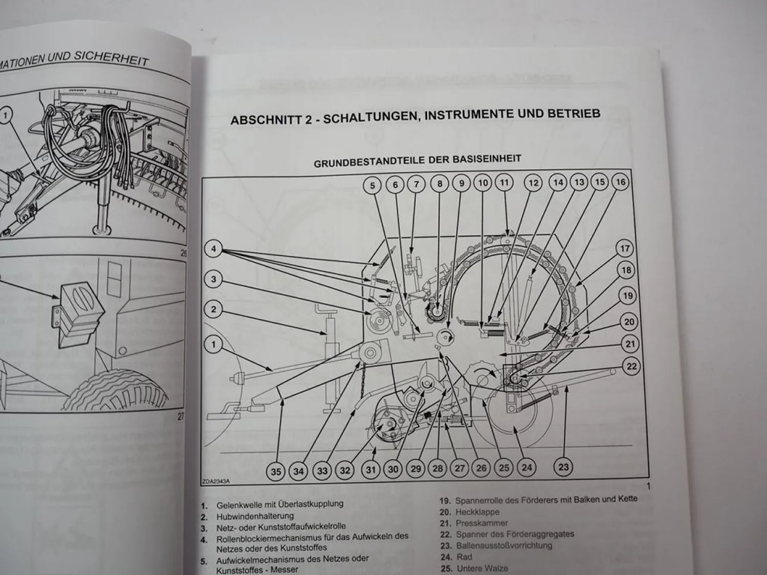New Holland BR6090 Rundballenpresse Betriebsanleitung Bedienung 2010