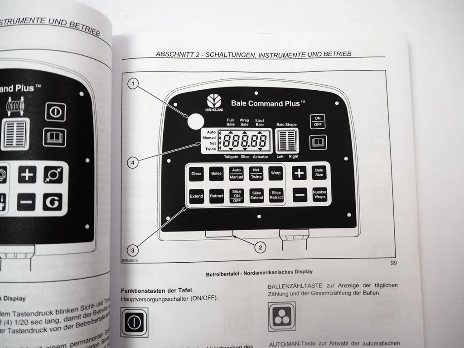 New Holland BR6090 Rundballenpresse Betriebsanleitung Bedienung 2010