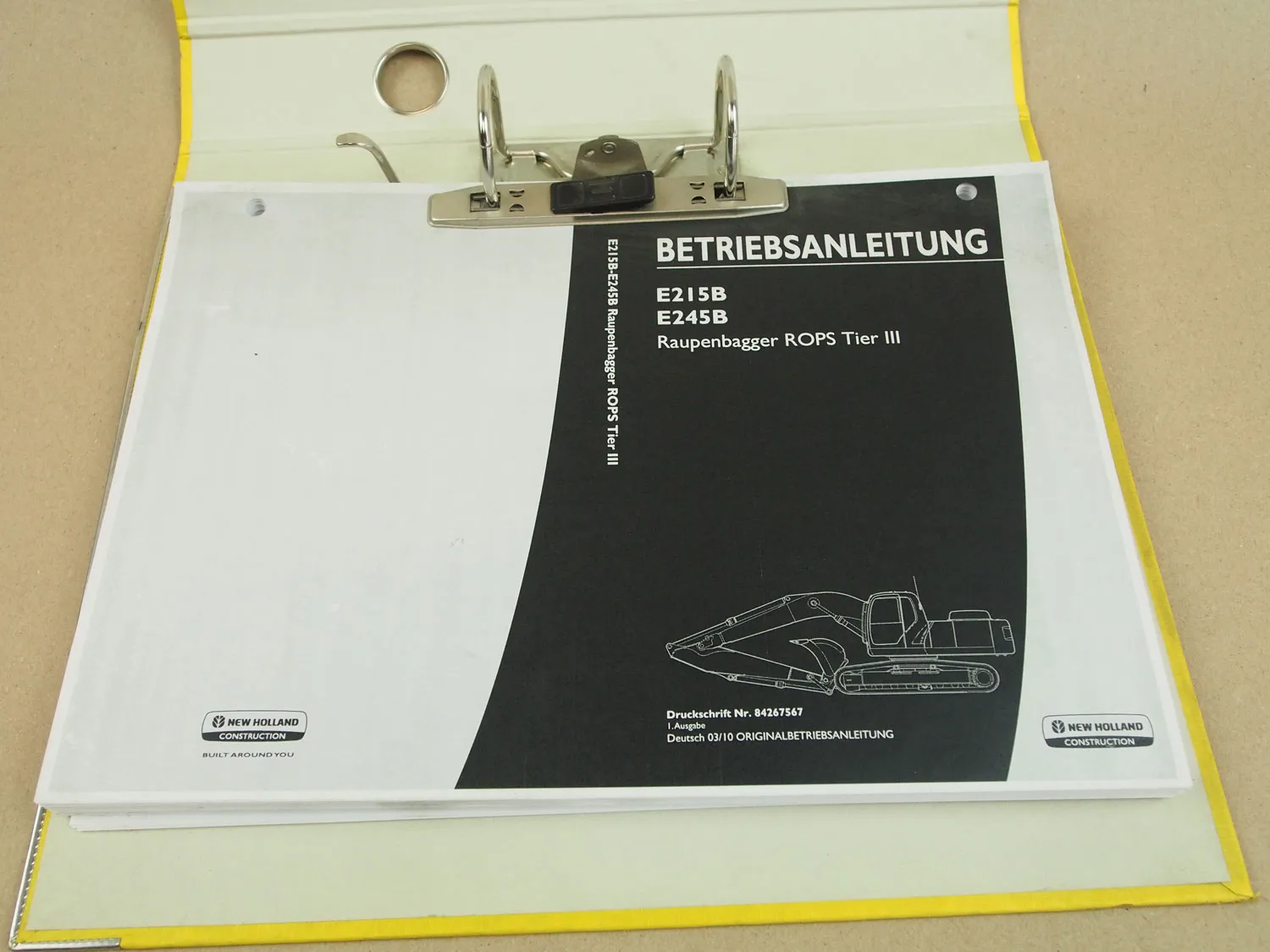 New Holland E215B D245B ROPS Tier 3 Raupenbagger Betriebsanleitung