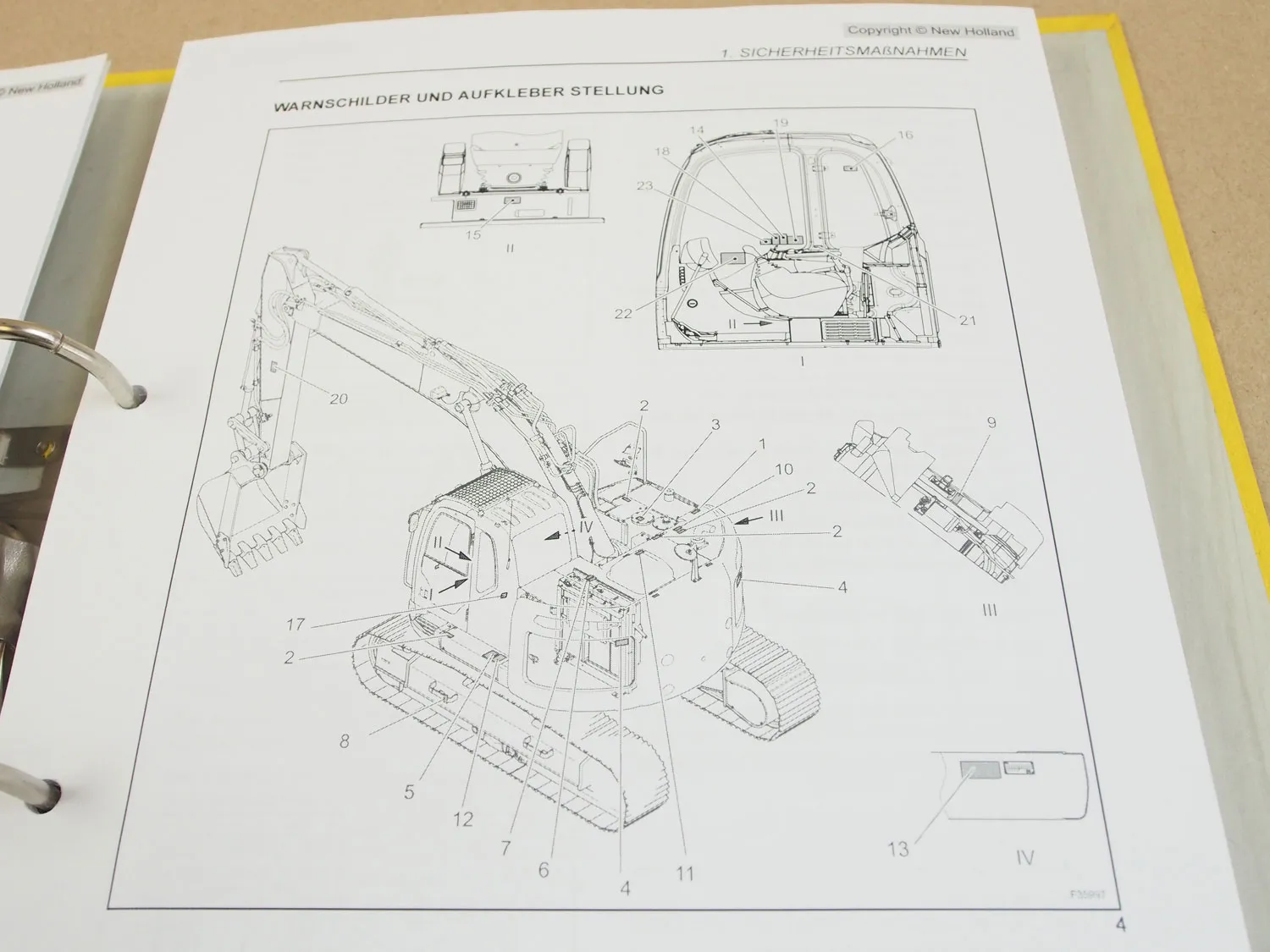 New Holland E225 BSR BSRLC Raupenbagger Betriebsanleitung 2008