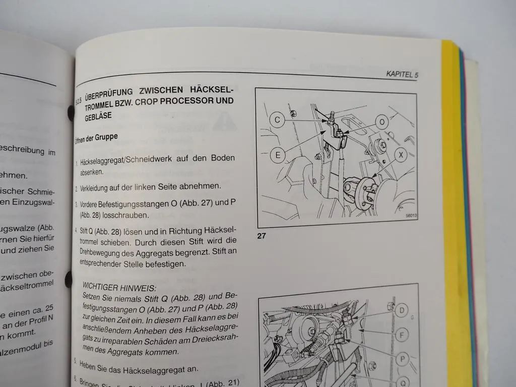 New Holland FX 300 375 450 Feldhäcksler Betriebsanleitung 1997