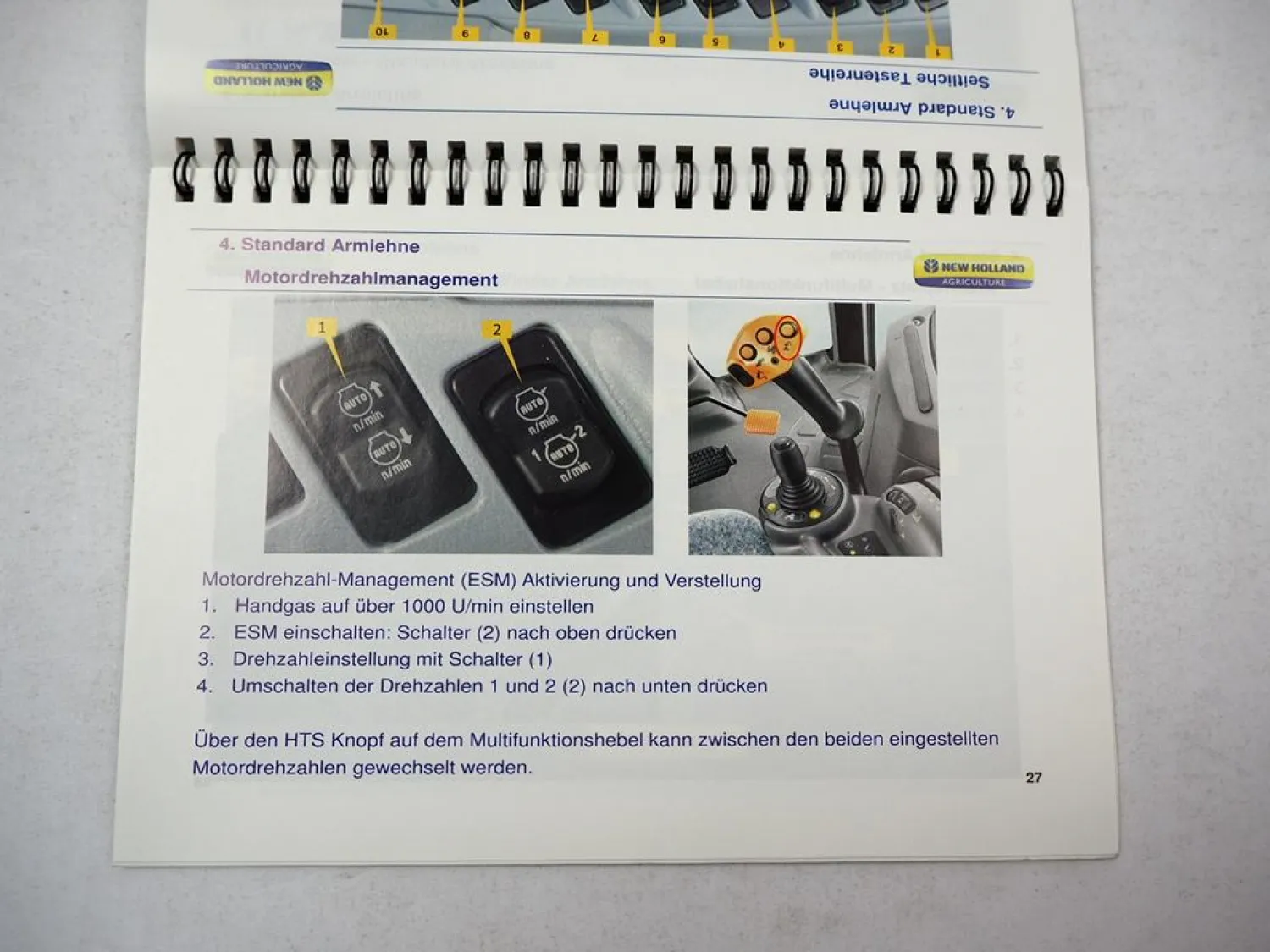 New Holland T7.220 T7.235 T7.250 T7.260 T7.270 Auto Command Betriebsanleitung