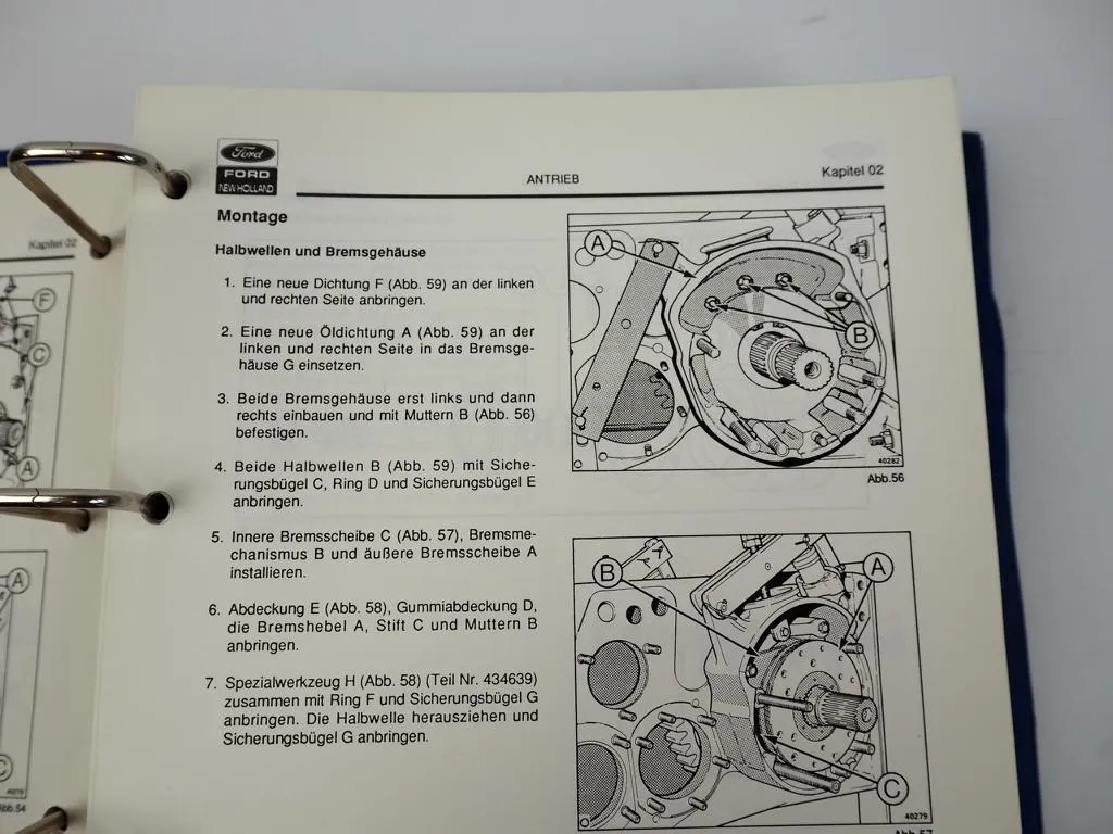 New Holland TC 52 54 56 L 411 413 416 516 Mähdrescher Werkstatthandbuch 1994