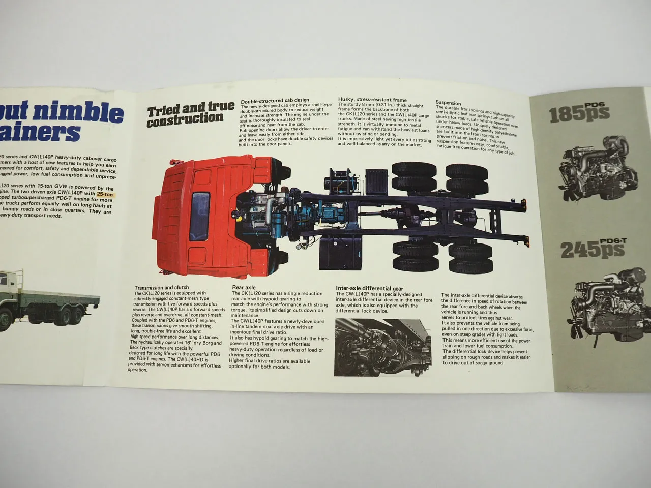 Nissan CK CW Diesel Cargo Truck LKW Prospekt Brochure 1960er Jahre