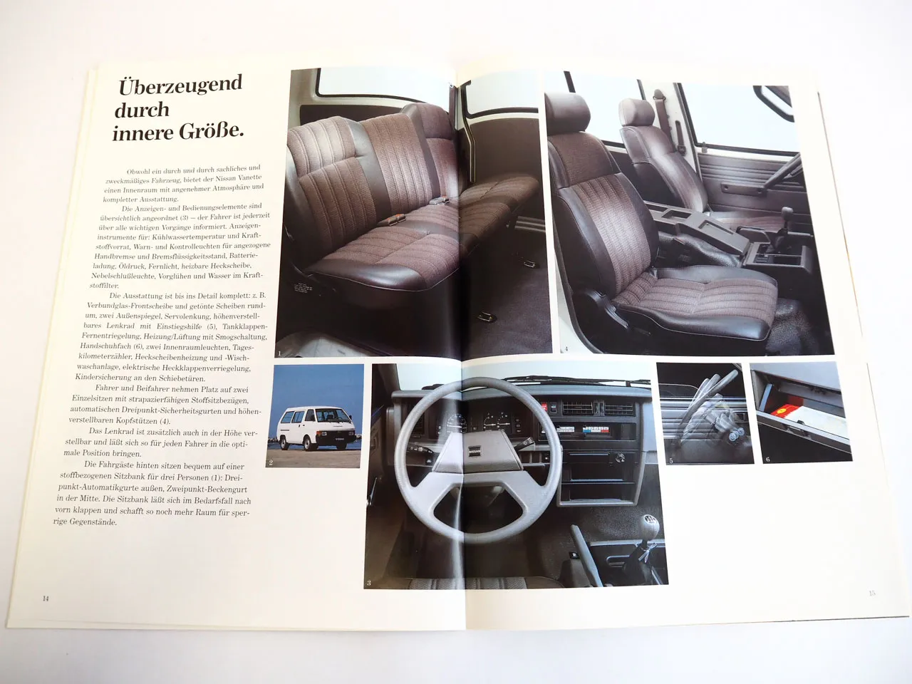Nissan Urvan Vanette Transporter Programm PKW Prospekt 1990