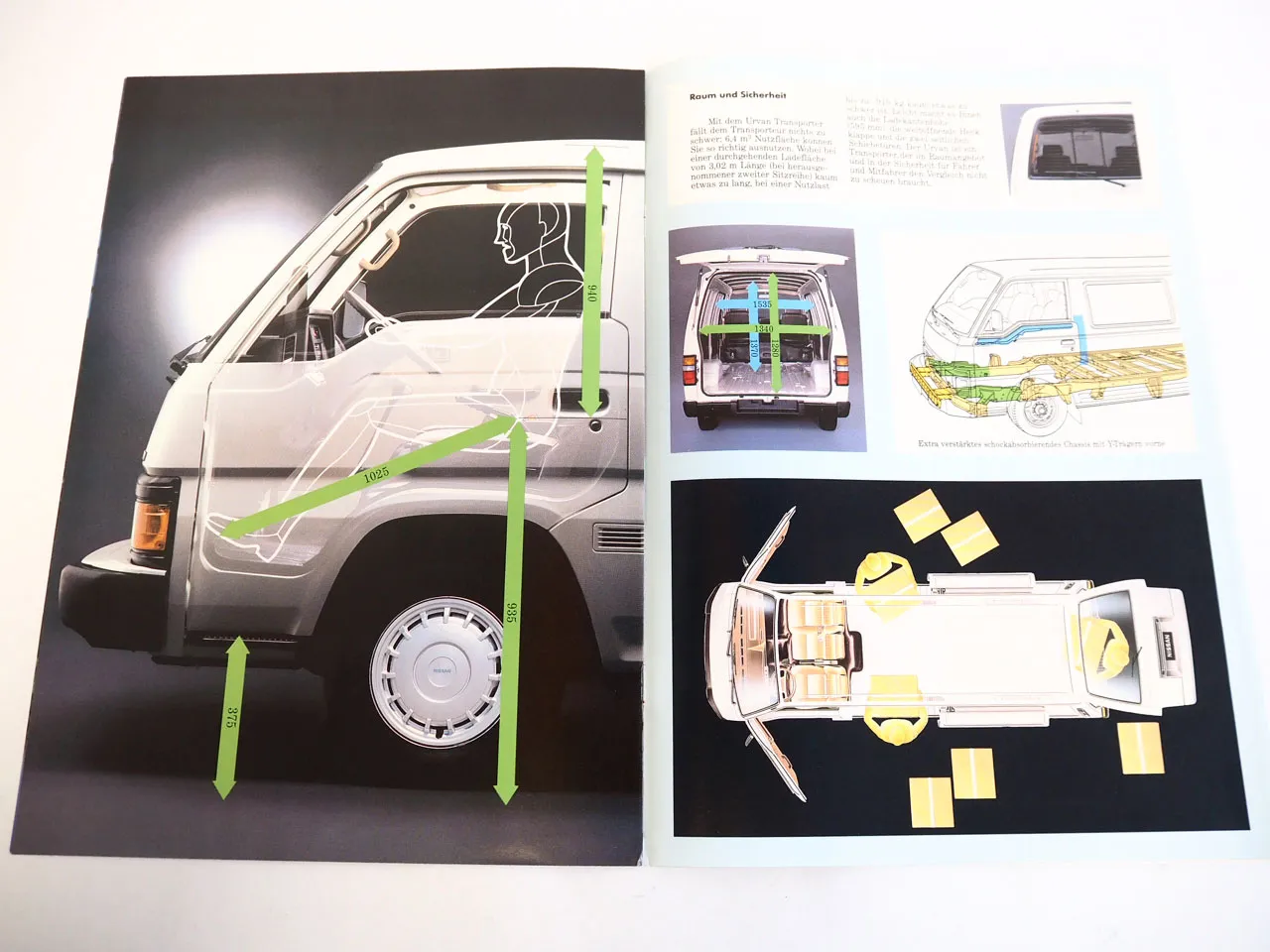 Nissan Vanette Urvan Transporter PKW Prospekt 1989