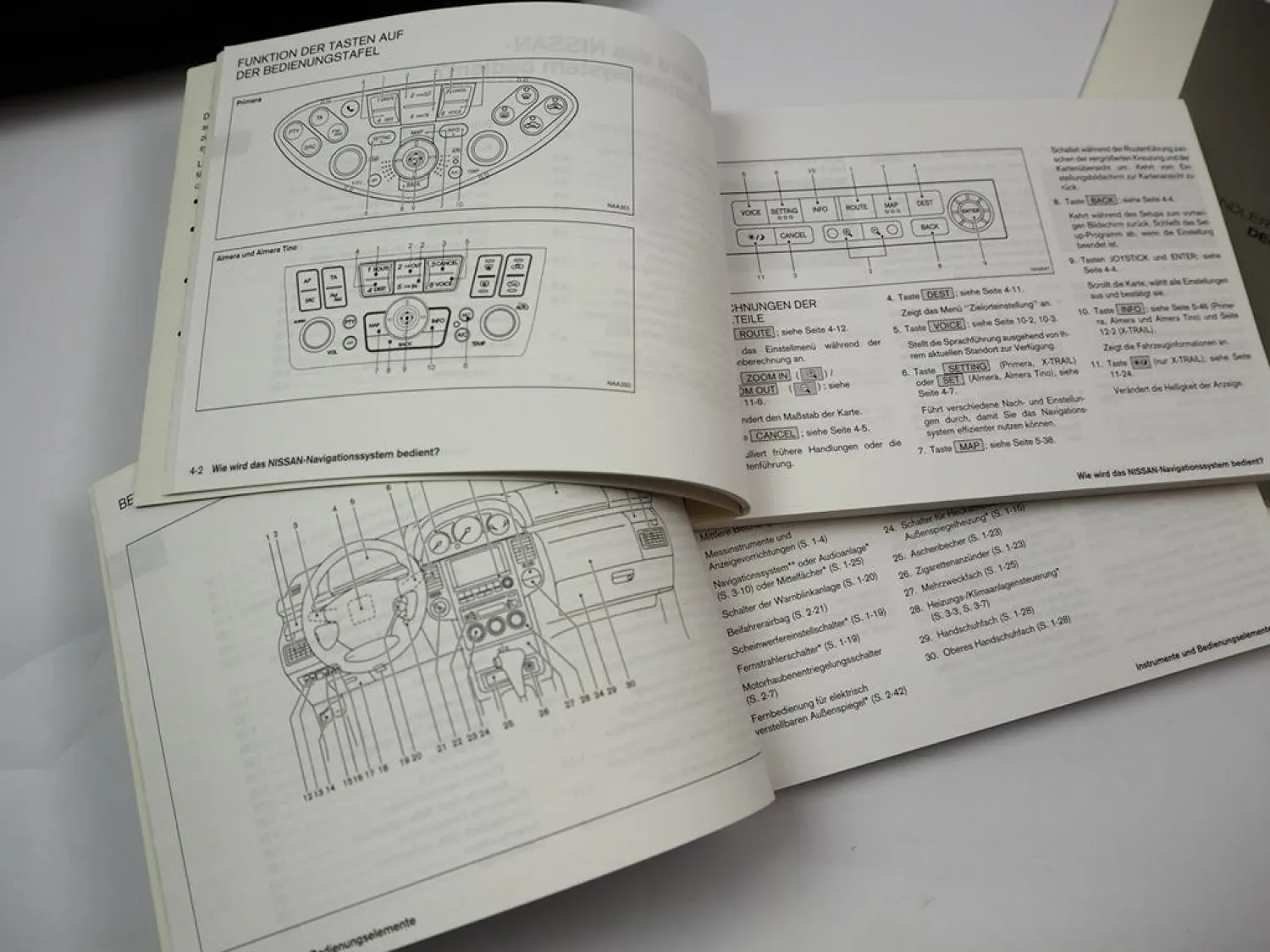 Nissan X-Trail T30 & Navigation Betriebsanleitung Bedienungsanleitung 9/2003