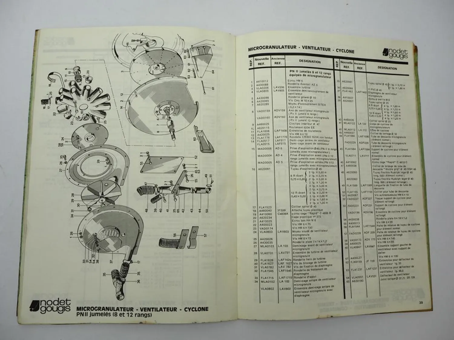 Nodet Gougis Pneumasem II Sämaschine Betriebsanleitung Ersatzteilliste 1978