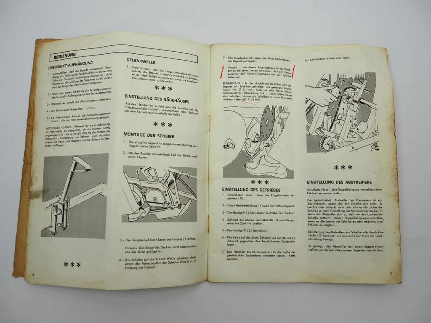 Nodet Gougis Pneumasem II Sämaschine Betriebsanleitung Ersatzteilliste ca. 1978