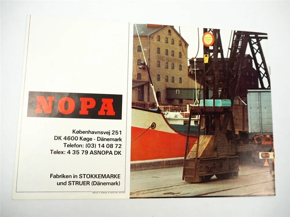 Nopa Vognfabriken Dänemark Aufbauten Sattelanhänger für LKW Prospekt