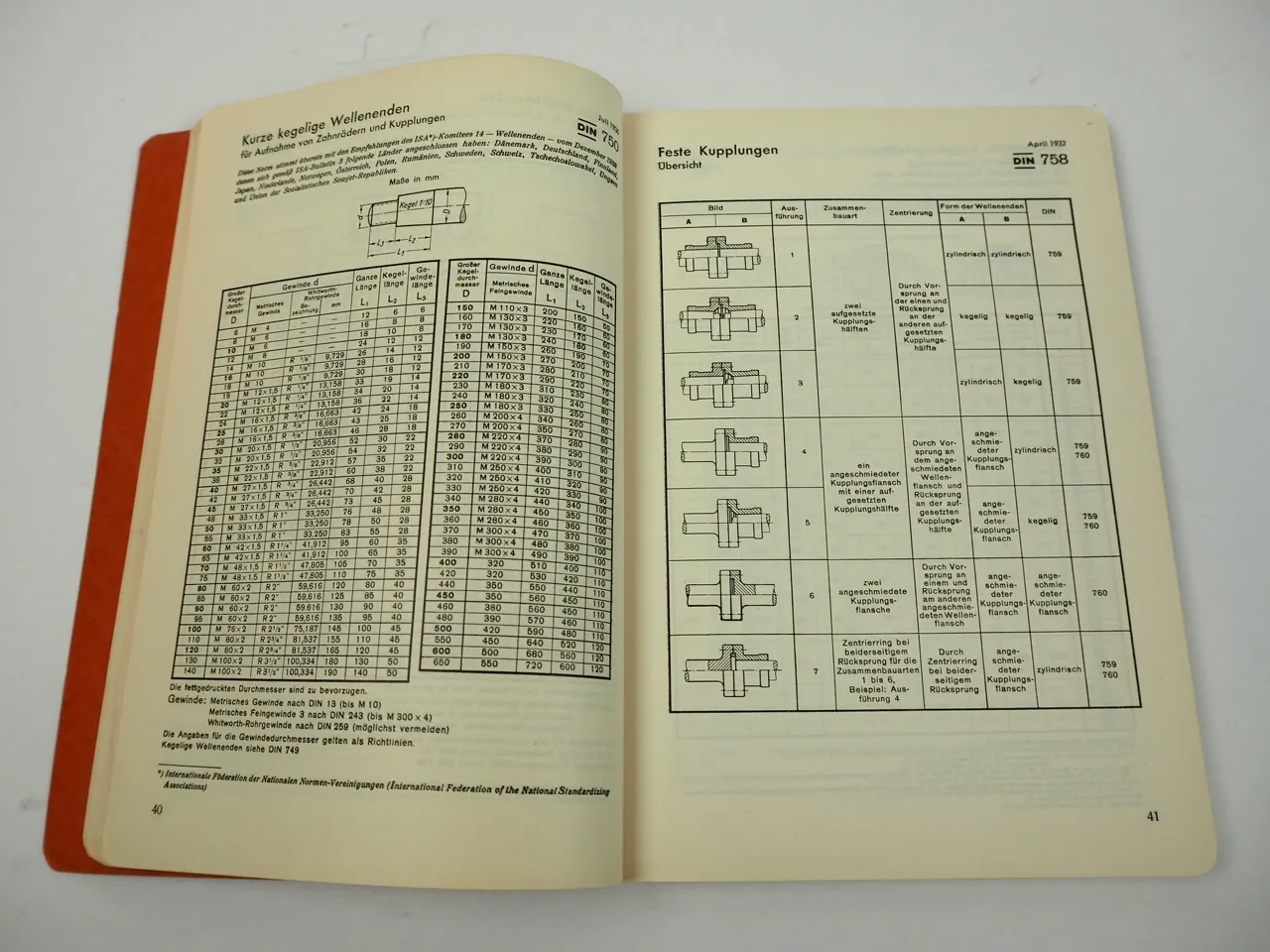 Normenausschuss DIN Taschenbuch 1 Grundnormen mechanische Technik 1953