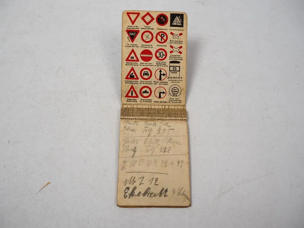 Notizblock Hanomag Schlepper C. Rottcher Köln ca. 1940/50er Jahre