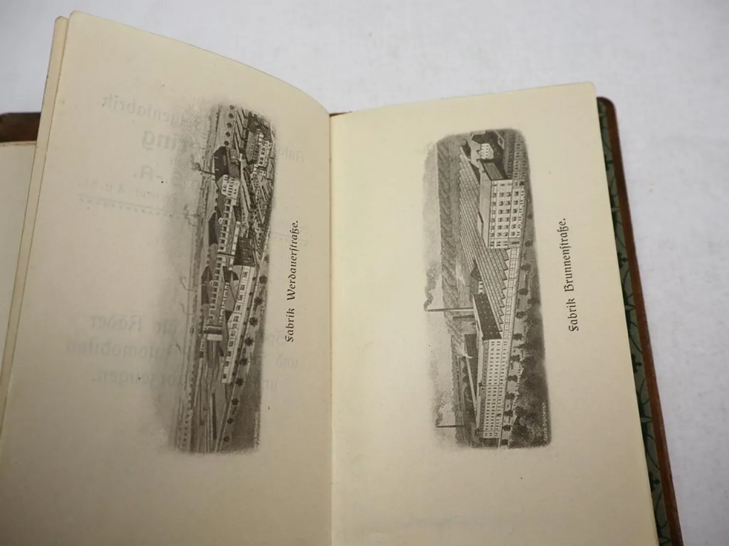 Notizbuch Werbung Hering Ronneburg Sachsen Räder f. Auto & Militärfahrzeuge 1915