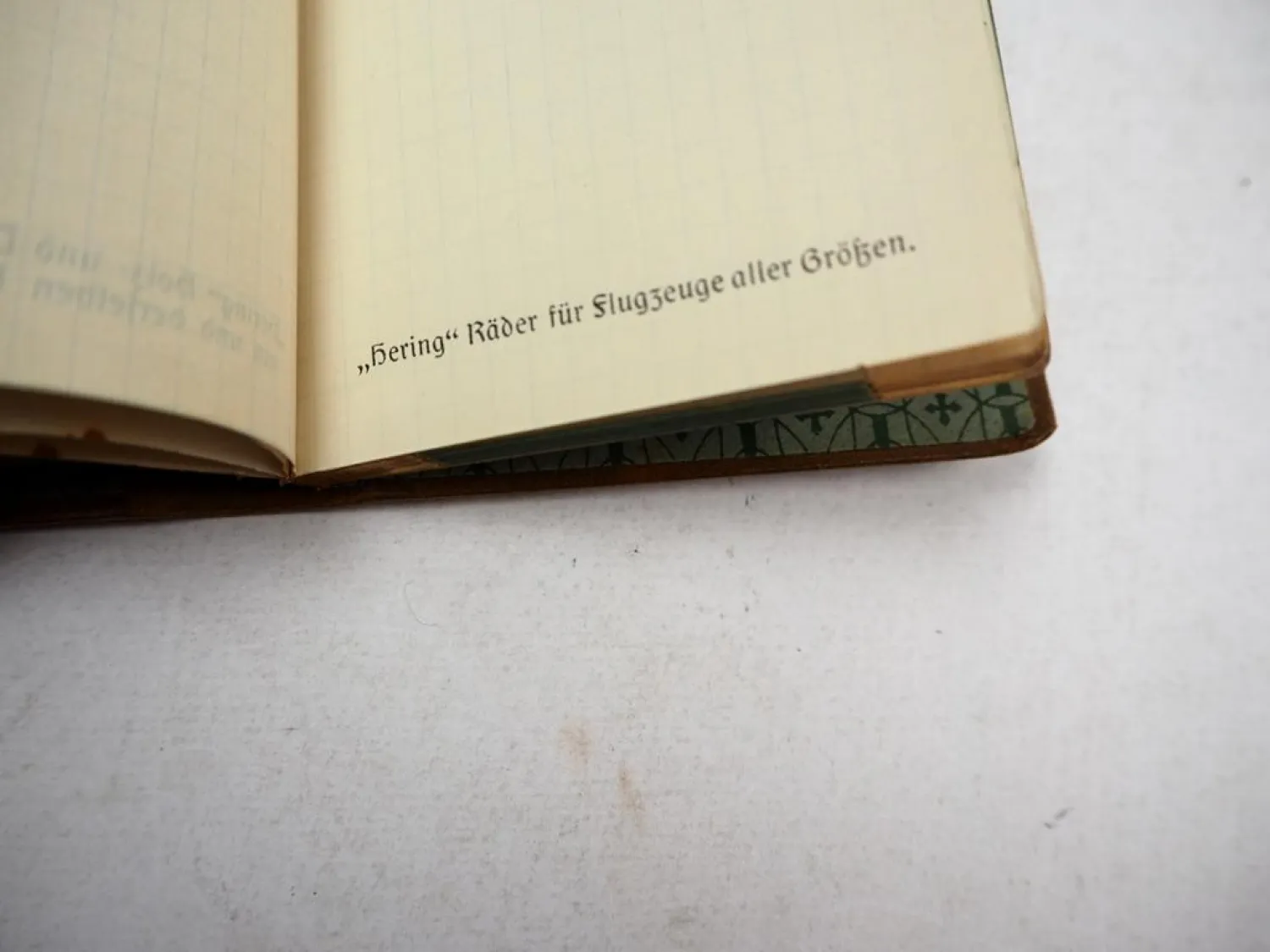 Notizbuch Werbung Hering Ronneburg Sachsen Räder f. Auto & Militärfahrzeuge 1915