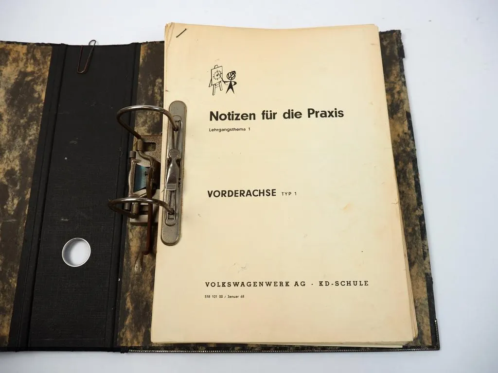 Notizen für die Praxis 1-16 von 1968 VW Käfer Transporter T2 Bus Volkswagen KD