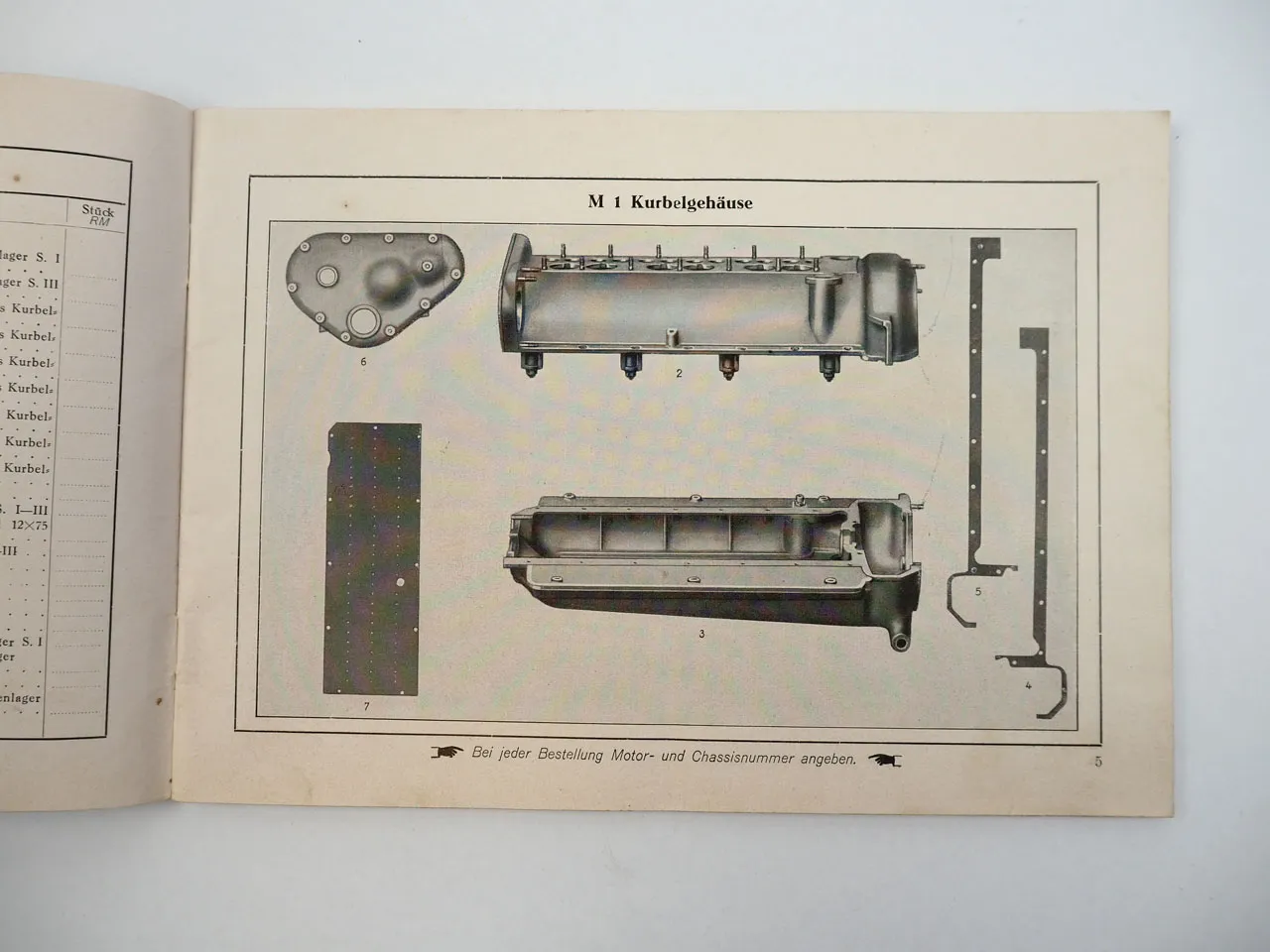 NSU 6/30 7/34 PS Motorwagen Neckarsulm Ersatzteilliste Preisliste 1929