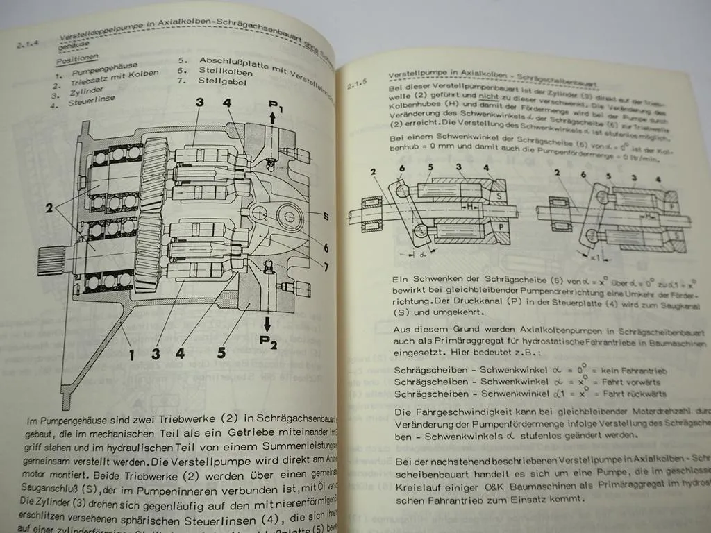 O&K Grundlagen Funktion Hydraulik Technisches Handbuch 1979 Werkstatthandbuch