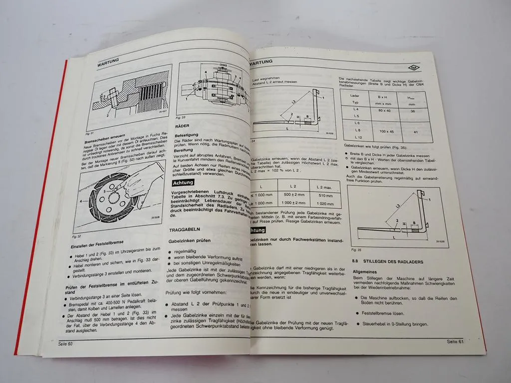 O&K L12 Radlader Betriebsanleitung Bedienungsanleitung