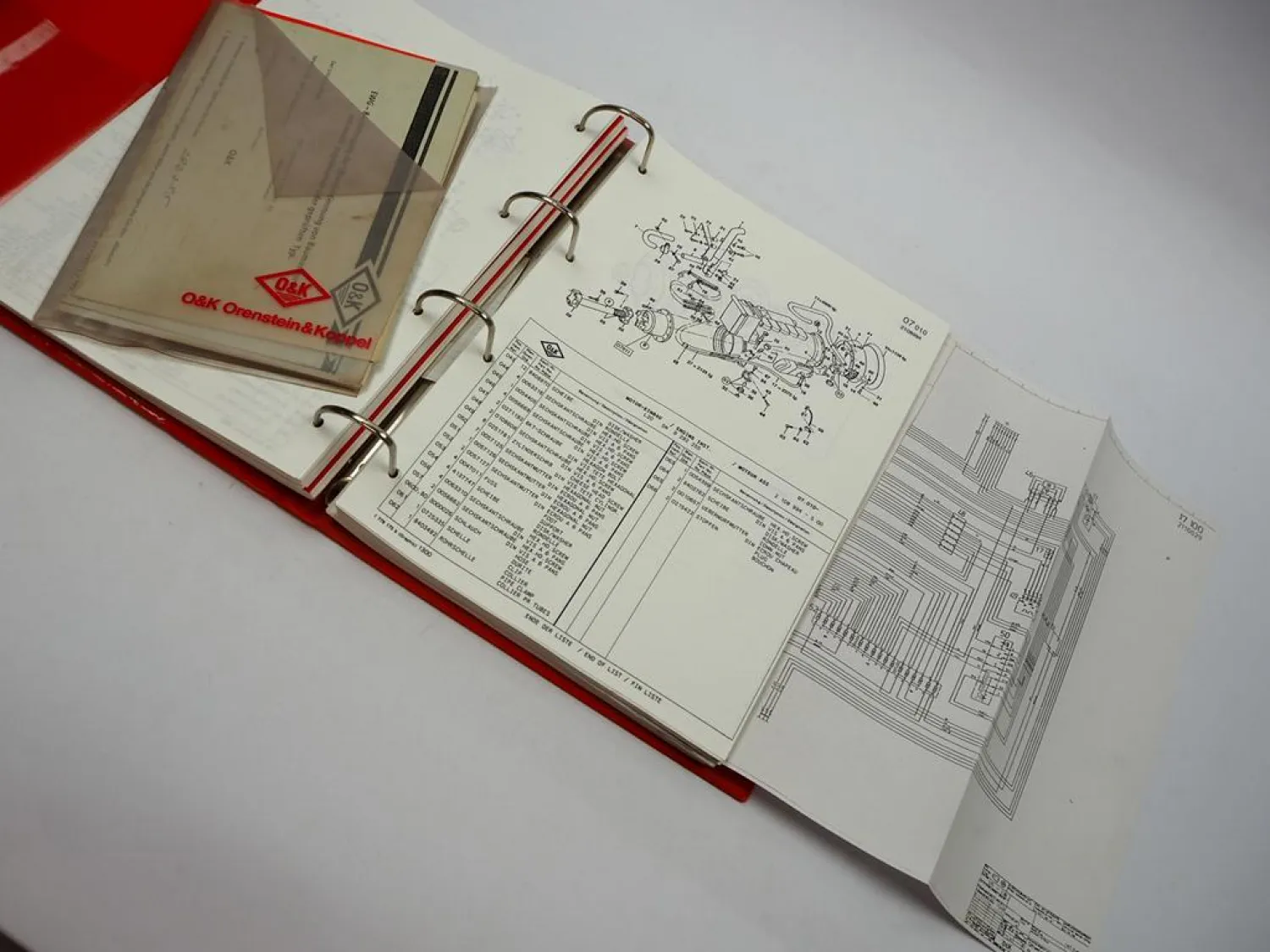 O&K L20 Radlader Betriebsanleitung Wartung Instandhaltung Ersatzteilkatalog 1993