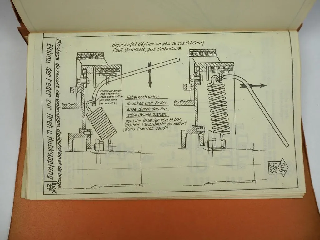 O&K L201 Luft Diesel Raupenbagger Betriebsanleitung 1950er Jahre
