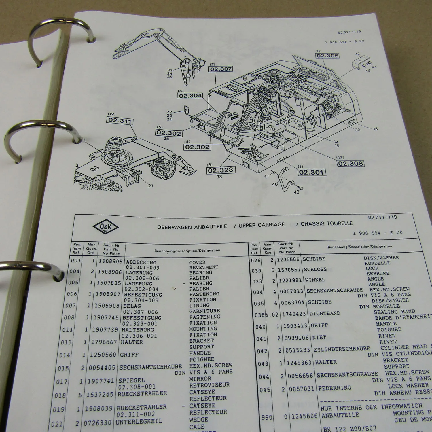 O&K MH6 PMS Teilekatalog Ersatzteilkatalog Schaltplan Elektrik Hydraulikbagger