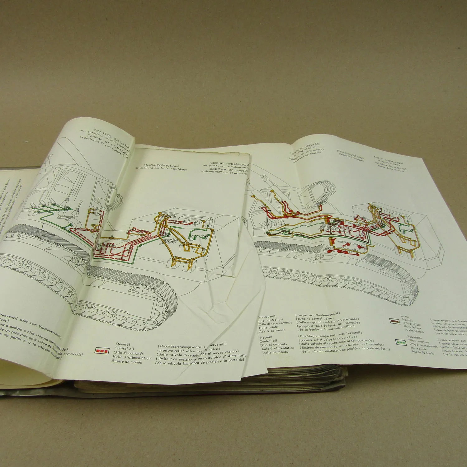O&K RH14 Bagger Bedienung Wartung Schaltpäne Ersatzteilkatalog 1970