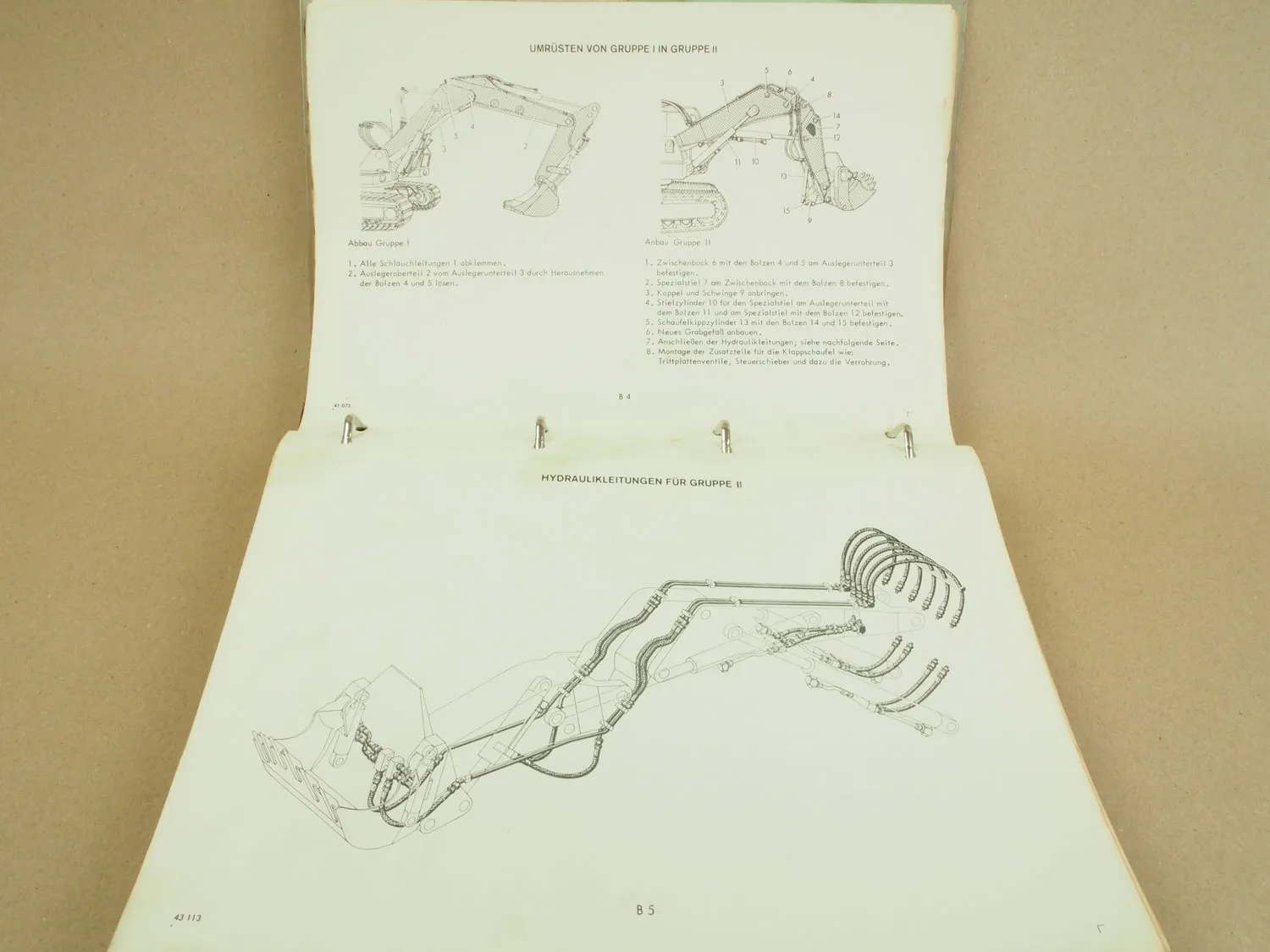 O&K RH25 Bagger Betriebsanleitung Ersatzteilkatalog Schaltpläne Spare Parts List