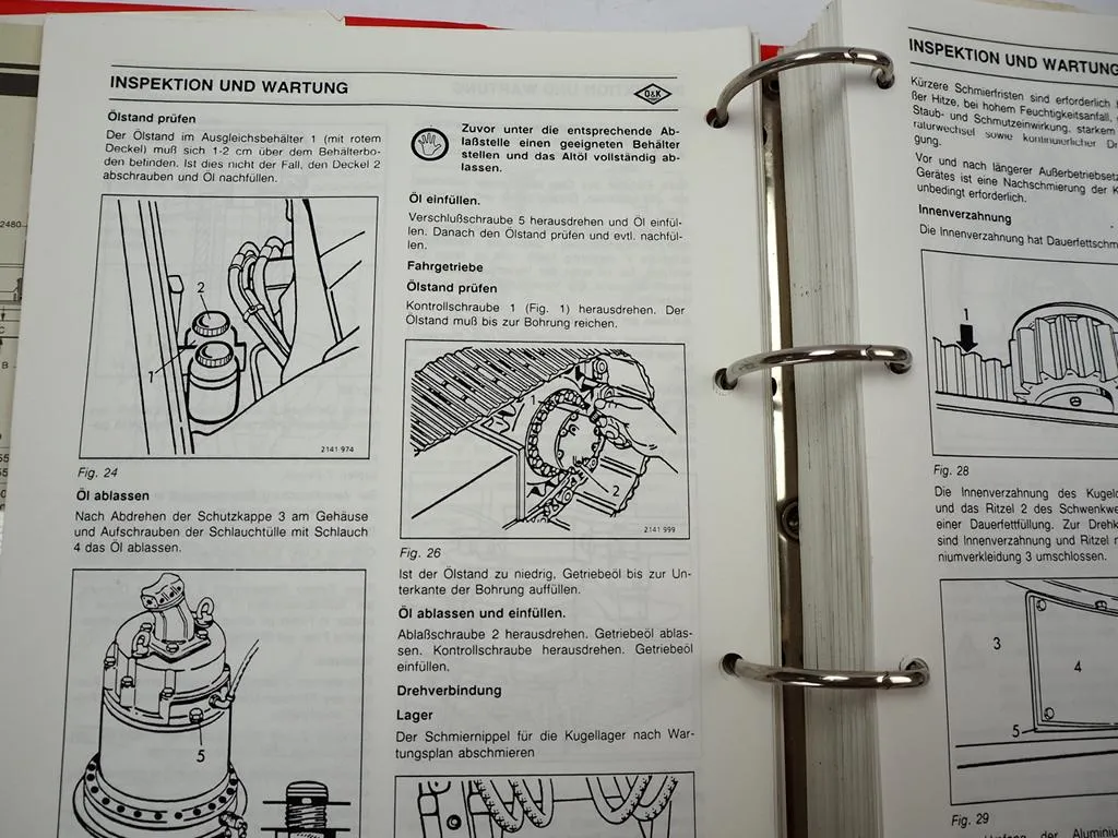 O&K RH6 PMS Bedienung Wartung Hydraulik Ersatzteilkatalog Schaltplan 1992