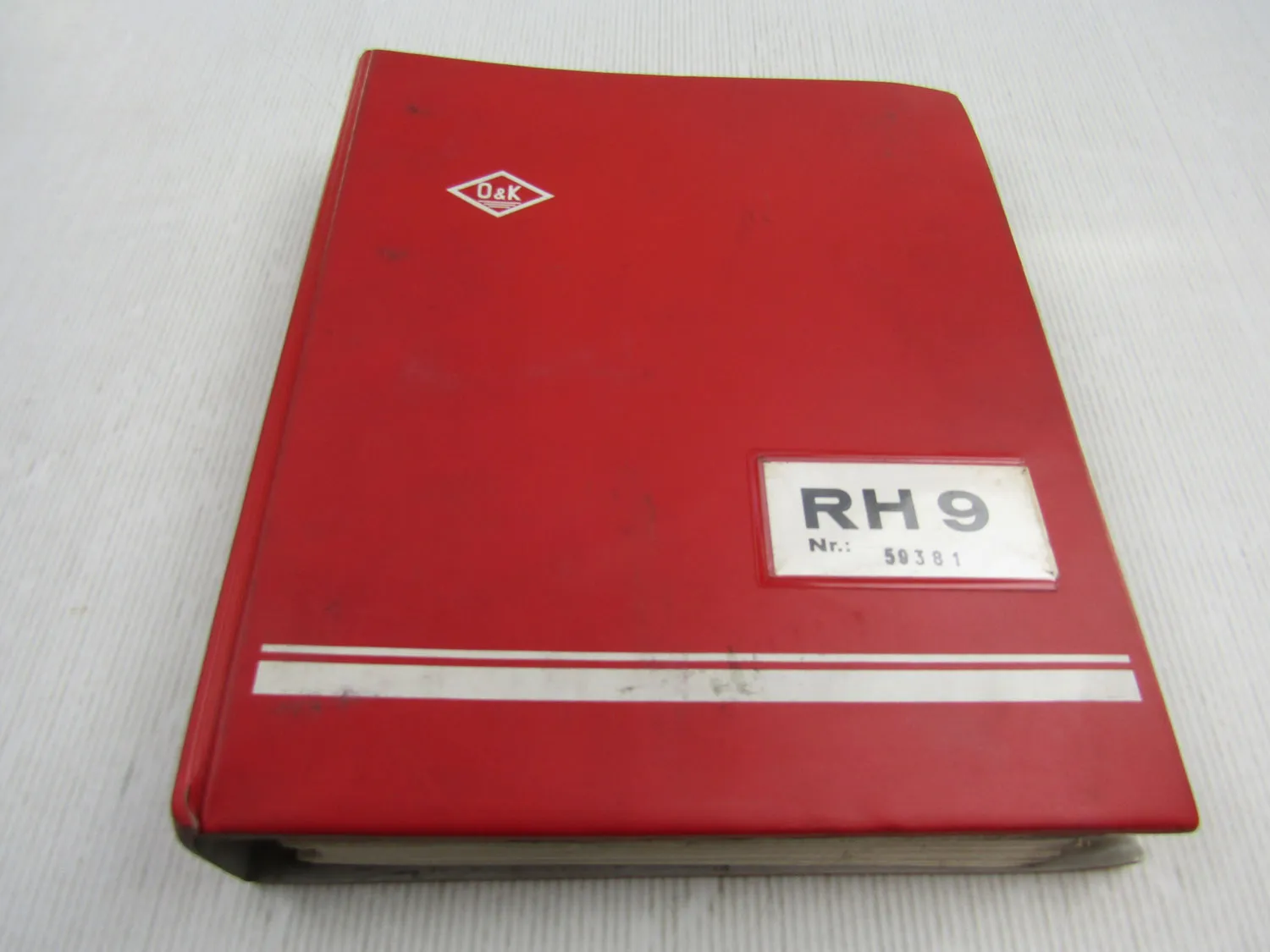O&K RH9 Betriebsanleitung Ersatzteilliste Schaltplan Elektrik Hydraulik ca 1972