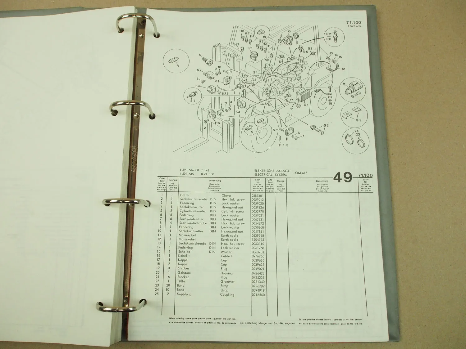 O&K V35 V40 Gabelstapler Bedienung Wartung Inspektion Ersatzteilliste Schaltplan