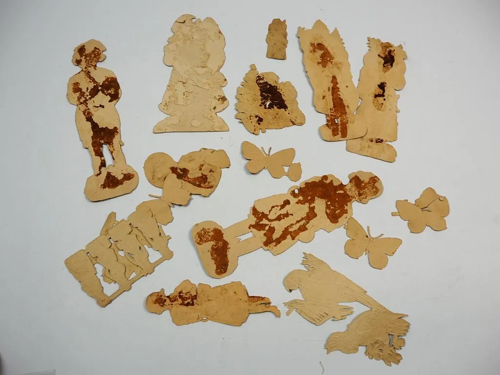 Oblaten Glanzbilder Weihnachtsmann Hänsel & Gretel Weihnachten Santa Claus