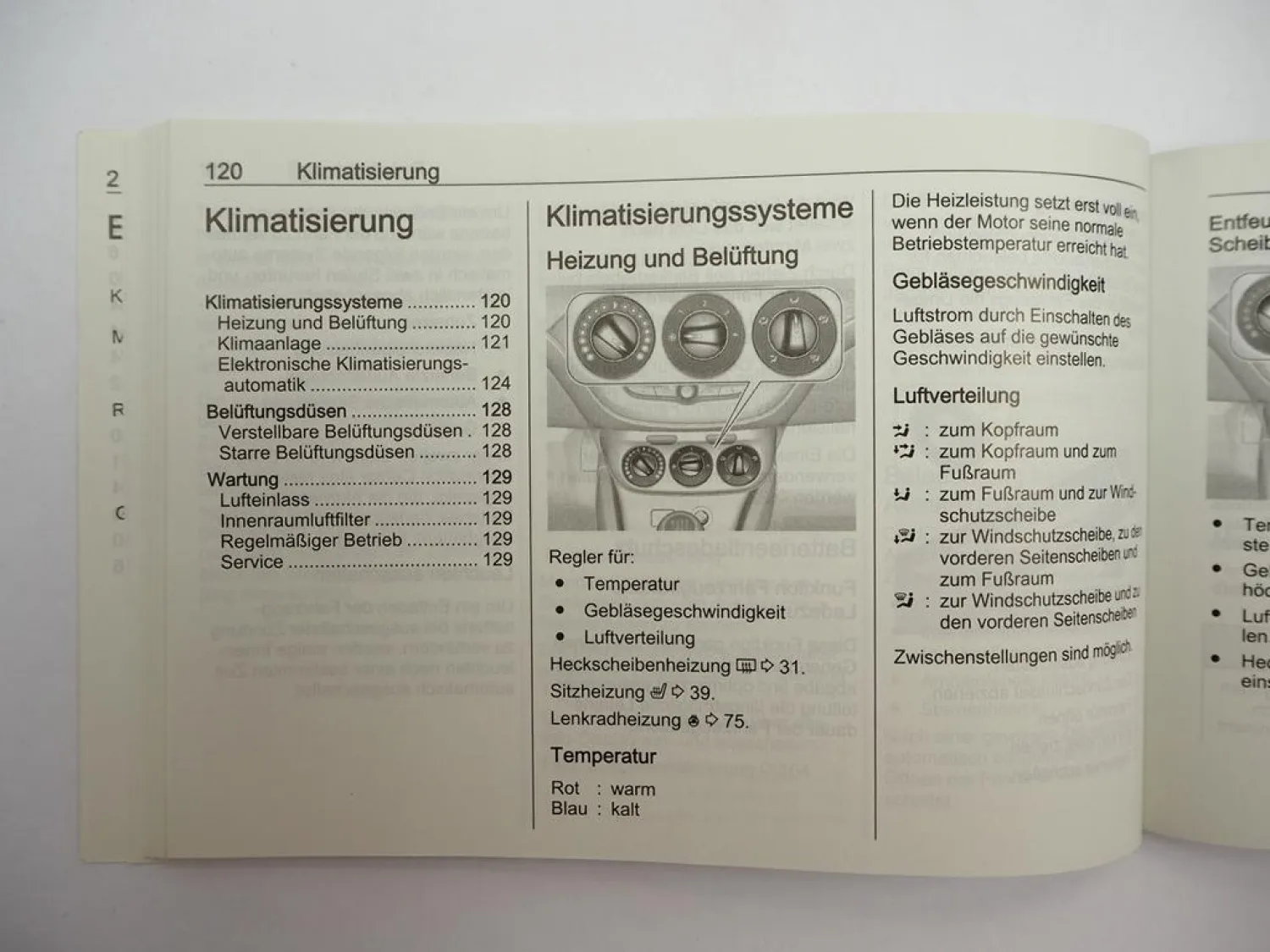 Opel Adam Betriebsanleitung Bedienungsanleitung Bordmappe 1 / 2017
