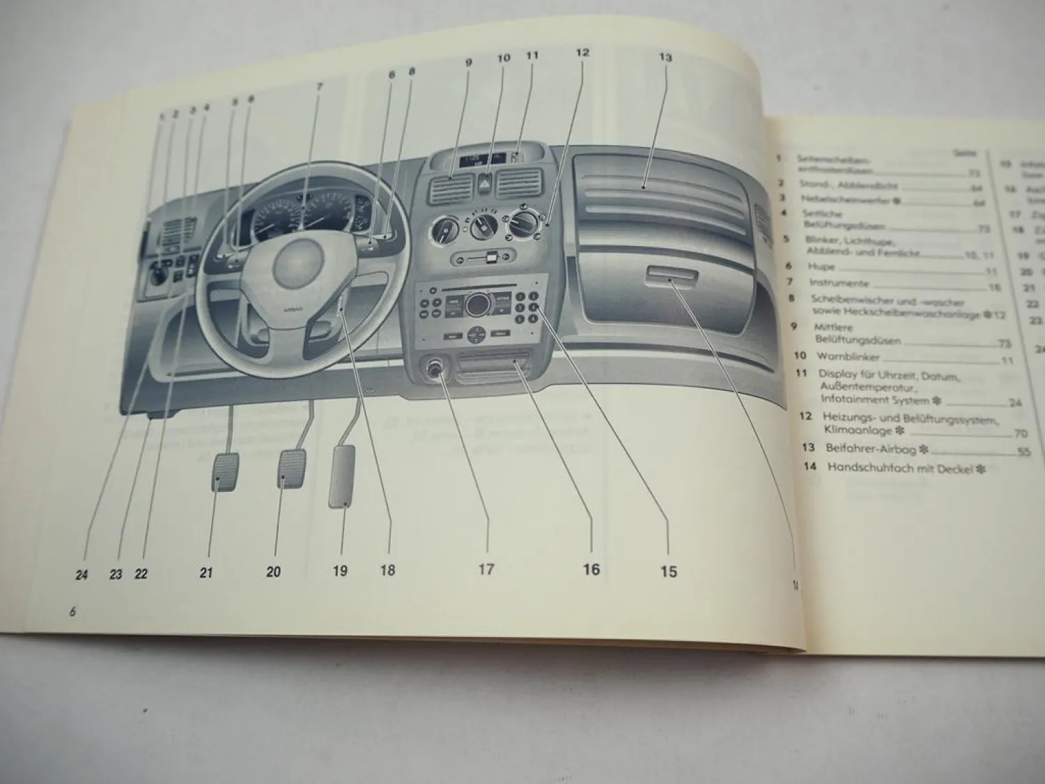 Opel Agila Betriebsanleitung Bedienungsanleitung 2004 Bordbuch