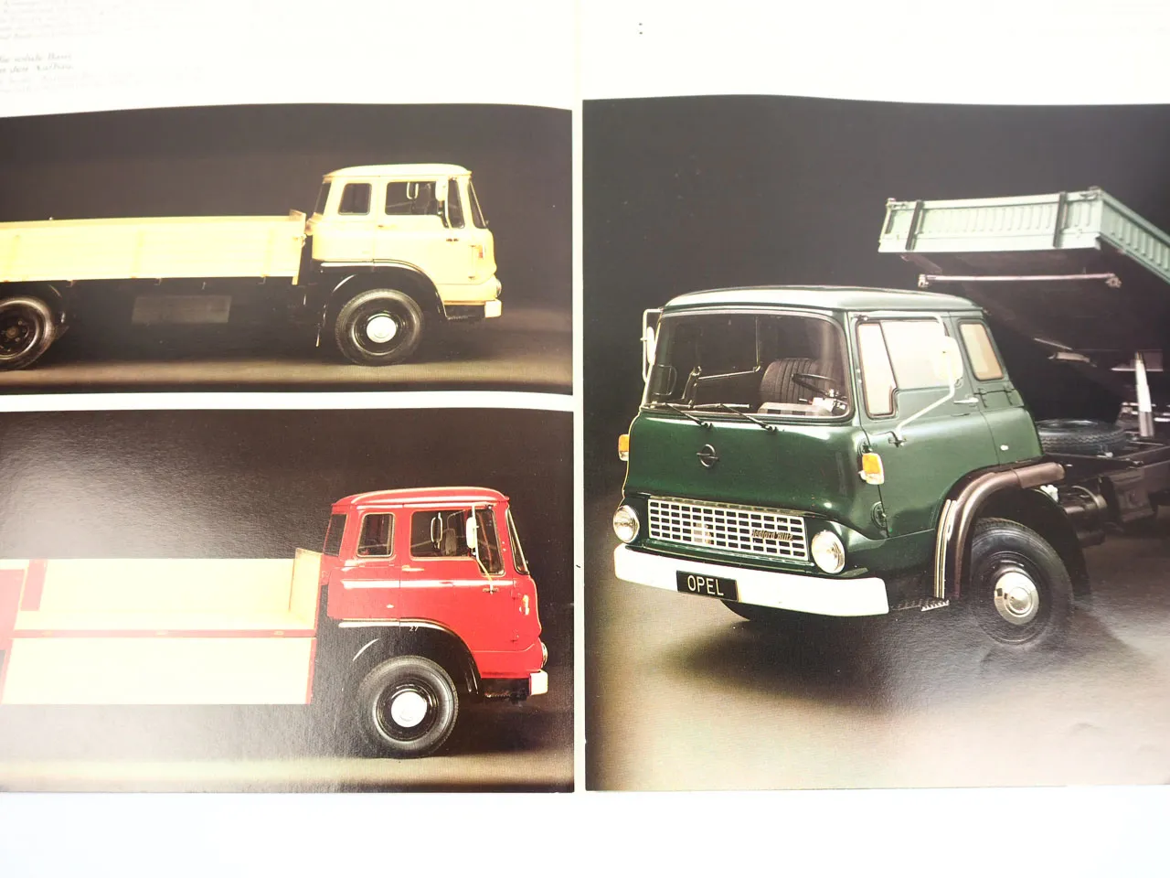 Opel Bedford Blitz LKW EJM2 EJM3 EJN3 7.5 Prospekt technische Daten 1973