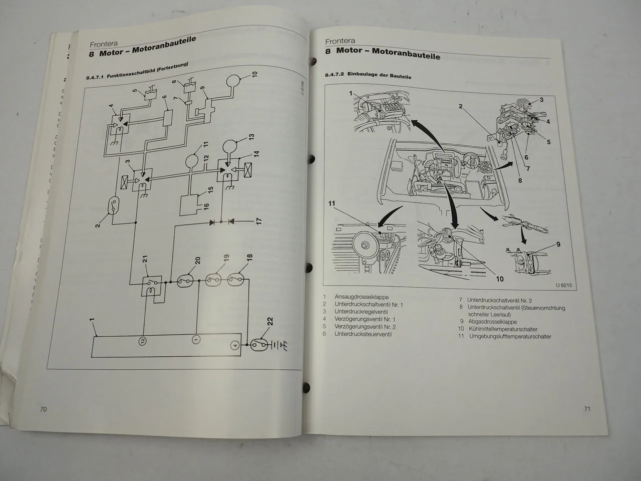 Opel Frontera A Technische Neuheiten Dokumentaton MJ 1995 1/2