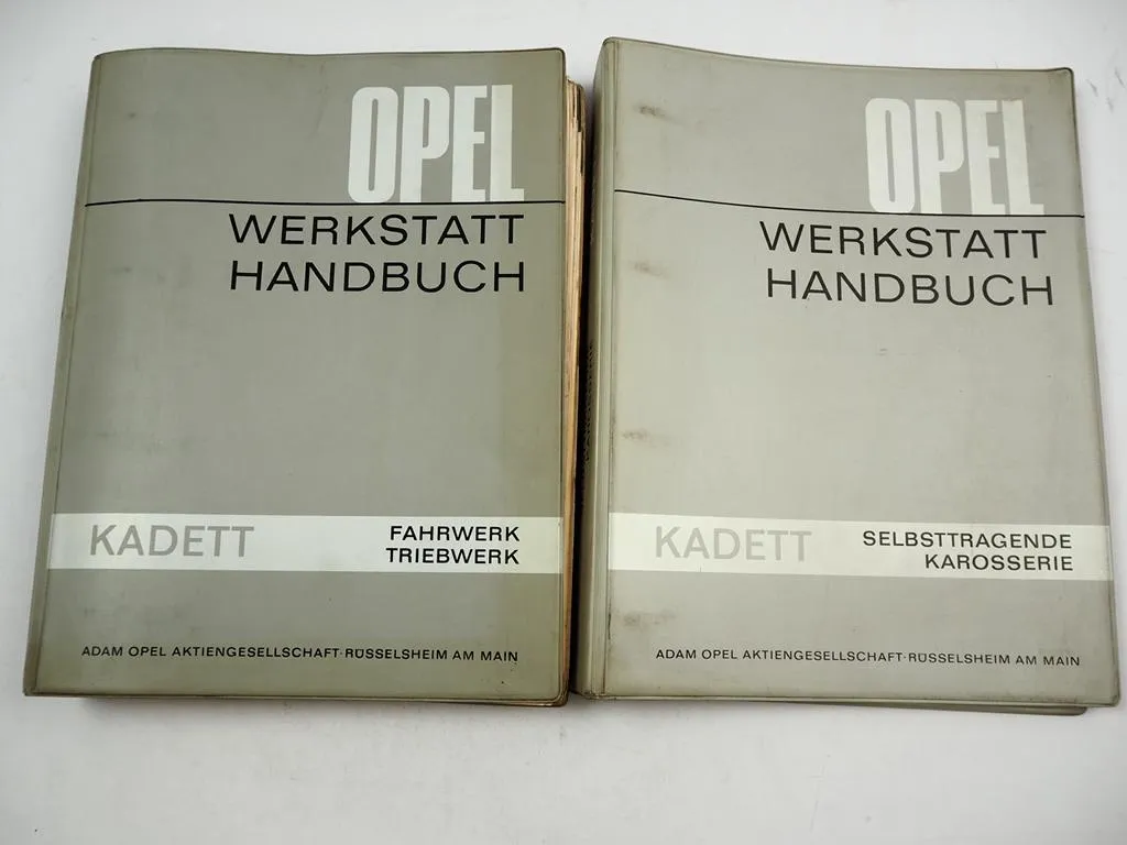 Opel Kadett A / B Werkstatthandbuch Reparaturanleitung in 2 Bänden 1962 - 1966
