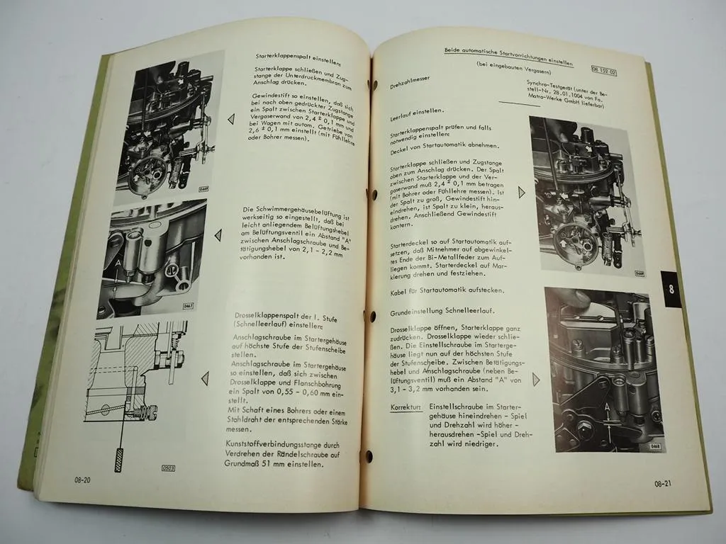 Opel Kapitän A Admiral A Werkstatthandbuch 2,8 L HL Motor Reparaturanleitung 1967