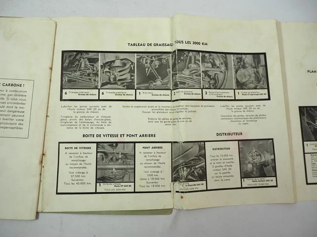 Opel Kapitän P2.6 Manuel dutilisation et dentretien ca. 1960