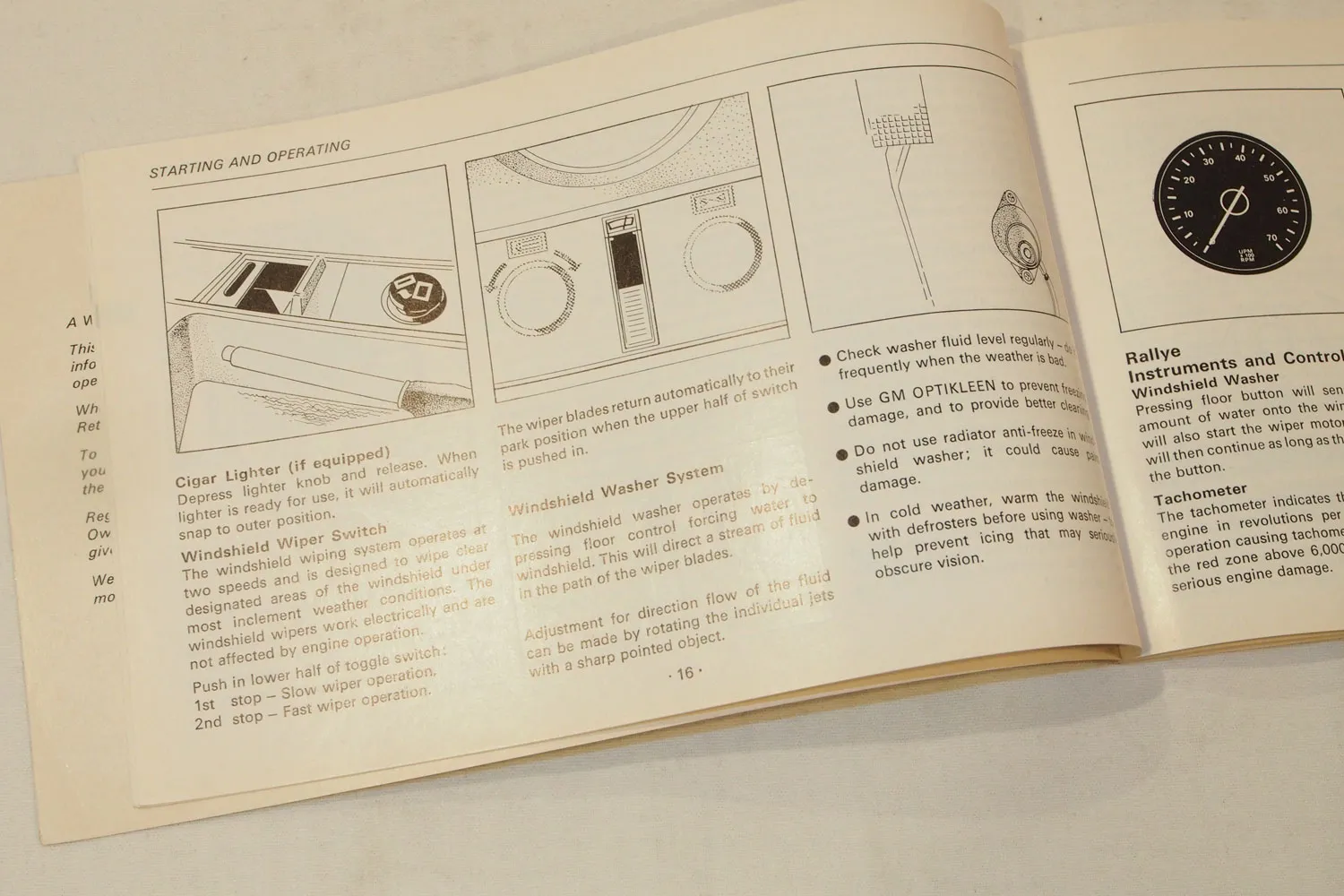Opel Manta 1971 Model 51 53 54 57 57R Owners Manual Operating Maintenance