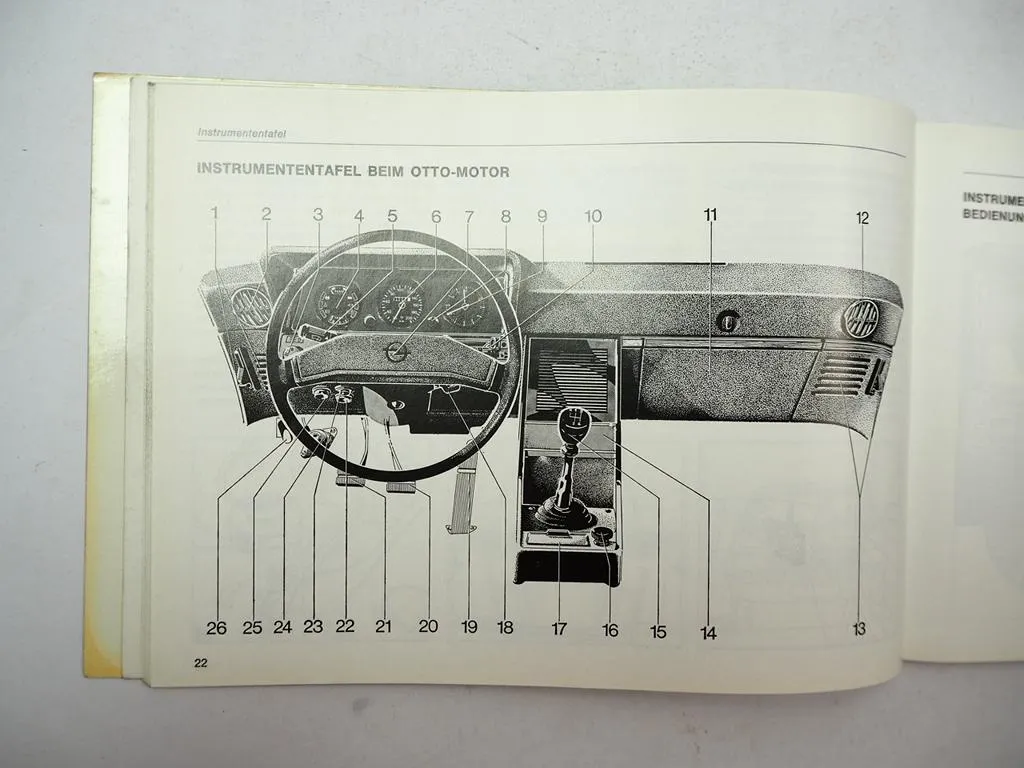 Opel Rekord D Betriebsanleitung Bedienungsanleitung Wartung 1973