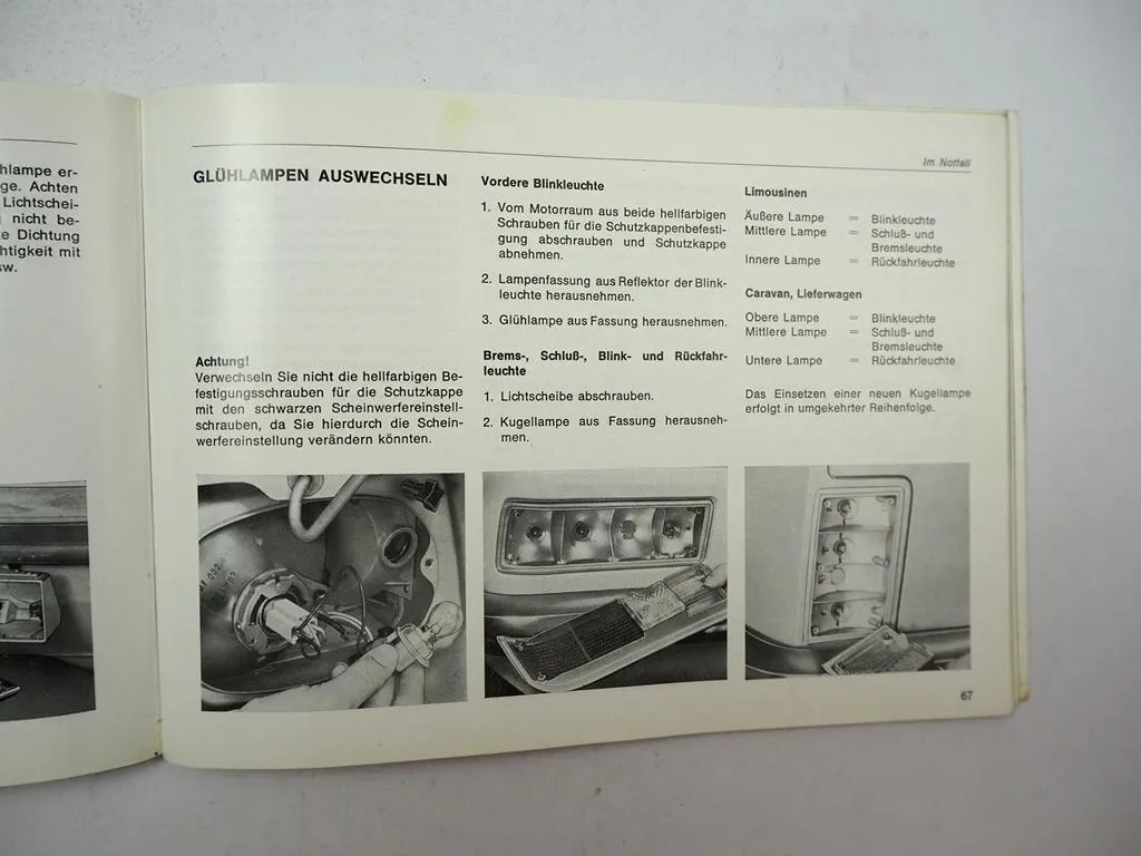 Opel Rekord D Betriebsanleitung Bedienungsanleitung Wartung 1973