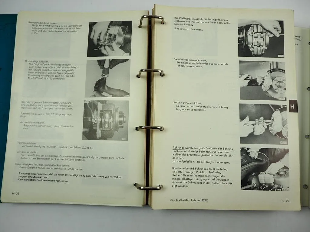 Opel Rekord E Commodore C Werkstatthandbuch 1977/84 Reparaturanleitung