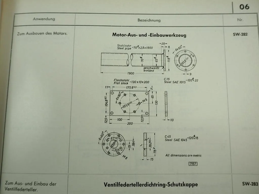Opel Spezialwerkzeuge Rekord Blitz Kapitän Admiral Diplomat Olympia Commodore Kadett