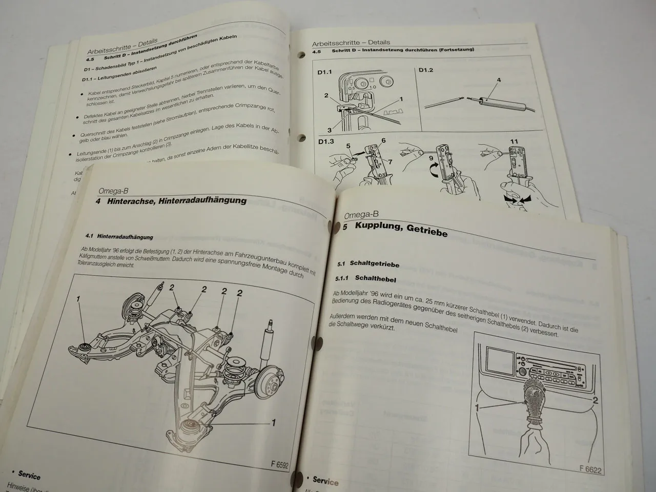 Opel Tigra Astra F Omega B 1996 Technische Neuheiten Kabelsatzinstandsetzung