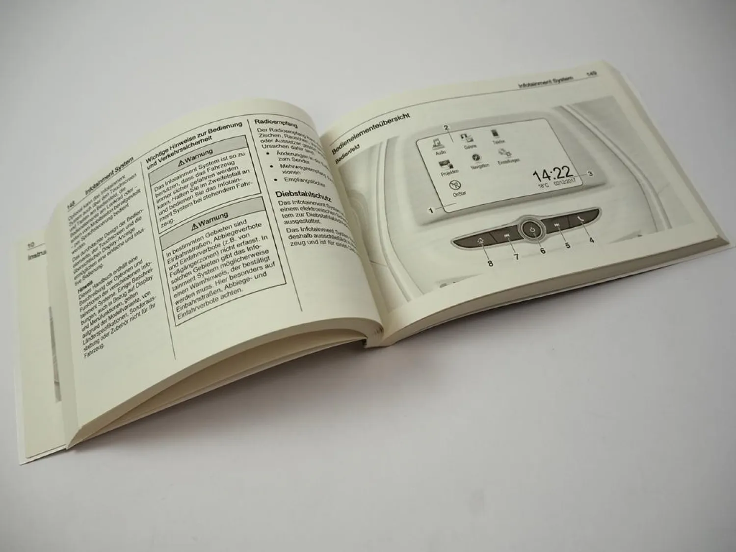 Opel Zafira C Betriebsanleitung Bedienungsanleitung 1/2018 Bordbuch Deutsch