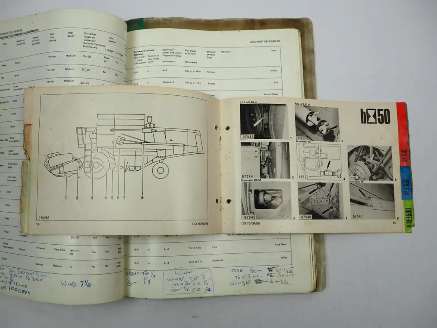 Orig. Claas Dominator 56 66 76 Operators Manual Maintenance Wiring Diagram 1981