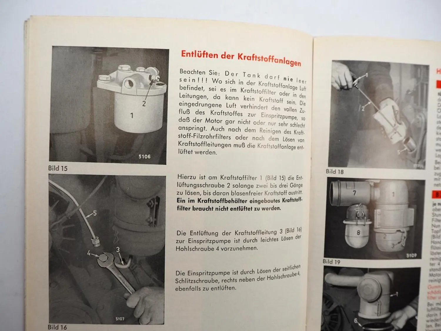 Orig. Deutz F1L F2L 310 Motor Betriebsanleitung Bedienung Wartung 1965 gelocht