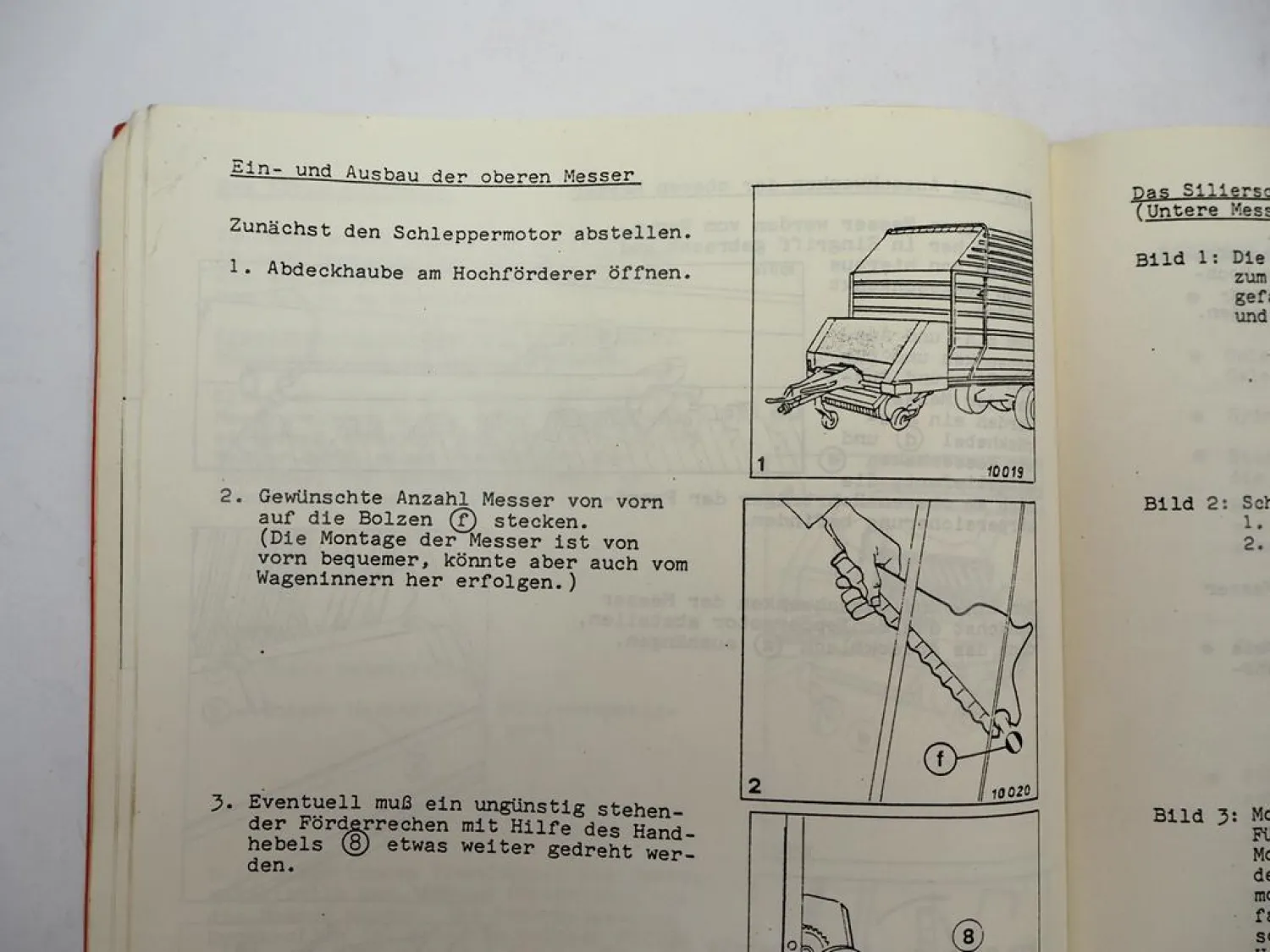 Orig. Deutz Fahr K340 Kurzschnitt Ladewagen Betriebsanleitung Wartung 1981