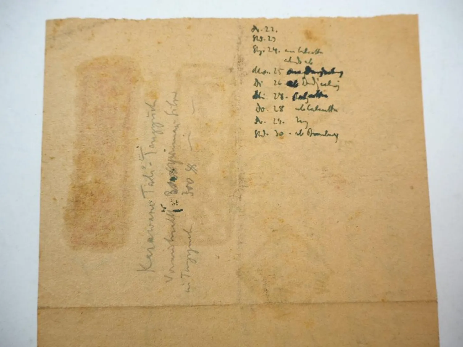 Orig. Dokument China Dali Tali Yunnan Reisegenehmigung? ca.1919 Sammlung Weigold